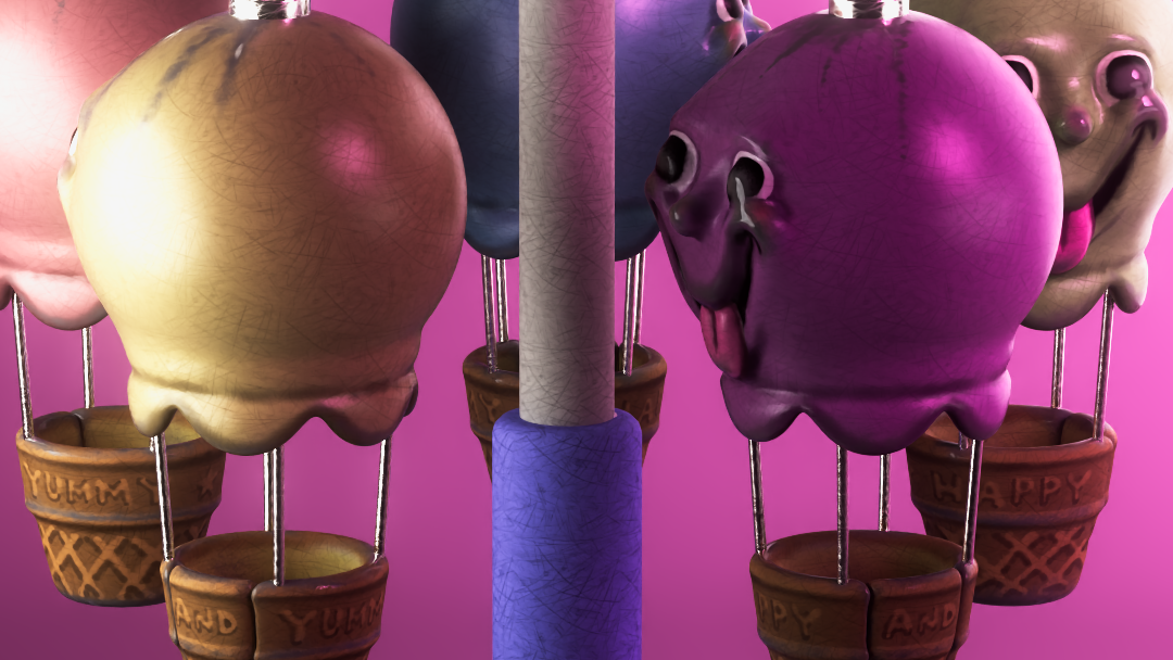 Ice balloons animation