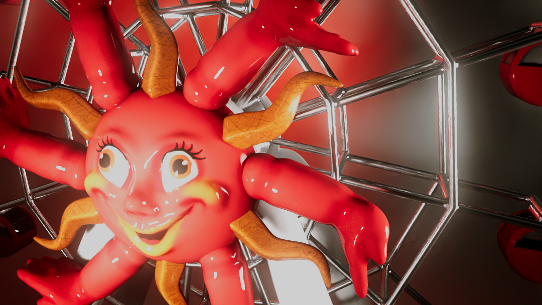 Sunny ferris wheel animation